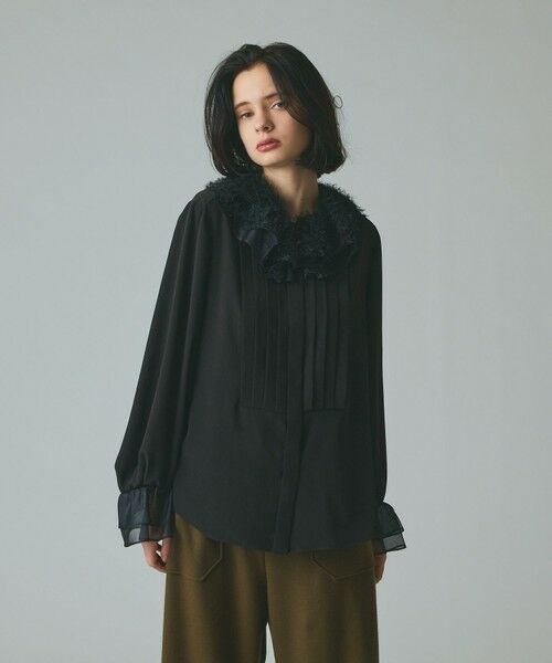 GRACE CONTINENTAL / グレースコンチネンタル シャツ・ブラウス | フェザーチュールカラーブラウス | 詳細11