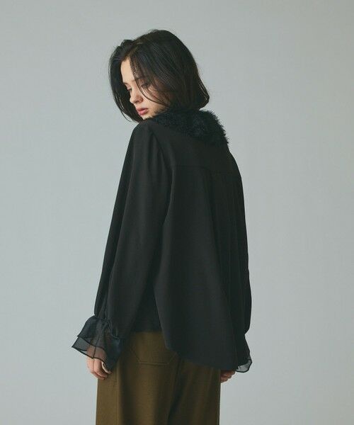 GRACE CONTINENTAL / グレースコンチネンタル シャツ・ブラウス | フェザーチュールカラーブラウス | 詳細12