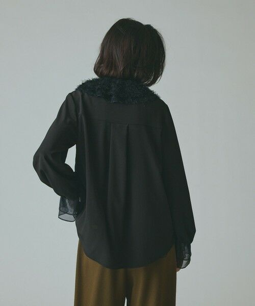 GRACE CONTINENTAL / グレースコンチネンタル シャツ・ブラウス | フェザーチュールカラーブラウス | 詳細13