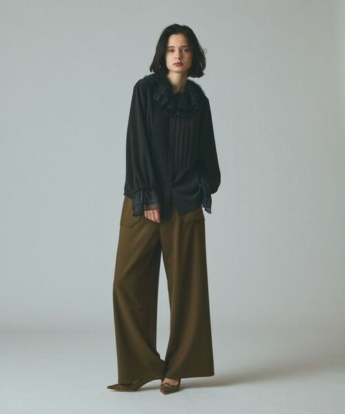 GRACE CONTINENTAL / グレースコンチネンタル シャツ・ブラウス | フェザーチュールカラーブラウス | 詳細10