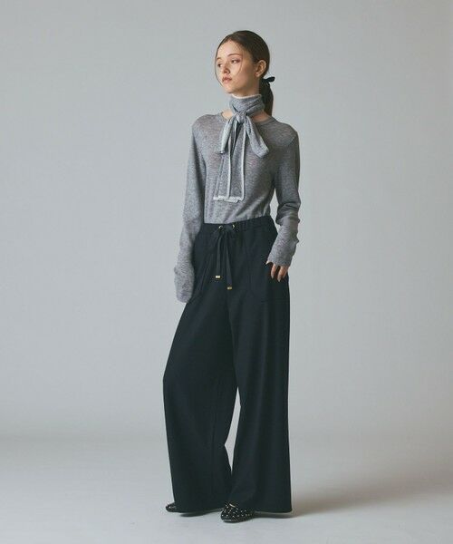 GRACE CONTINENTAL / グレースコンチネンタル ニット・セーター | ボウ付ニットトップ | 詳細11