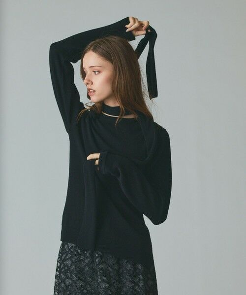 GRACE CONTINENTAL / グレースコンチネンタル ニット・セーター | ボウ付ニットトップ | 詳細25