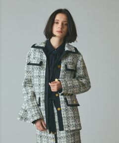 GRACE CONTINENTAL / グレースコンチネンタル その他アウター | トリミングツイードショートコート