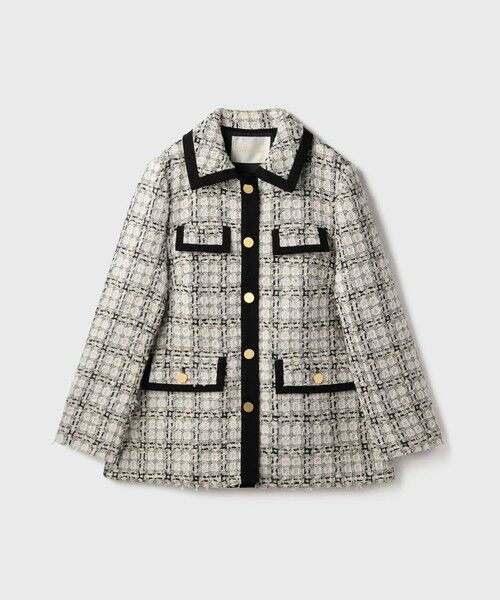 GRACE CONTINENTAL / グレースコンチネンタル その他アウター | トリミングツイードショートコート | 詳細11