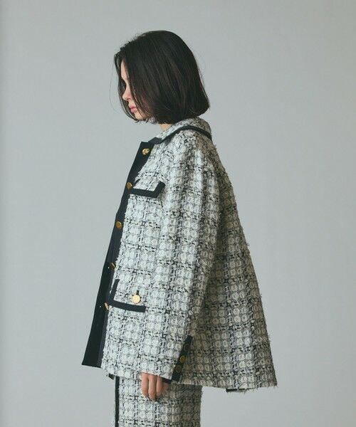 GRACE CONTINENTAL / グレースコンチネンタル その他アウター | トリミングツイードショートコート | 詳細2
