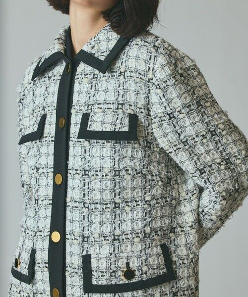 GRACE CONTINENTAL / グレースコンチネンタル その他アウター | トリミングツイードショートコート | 詳細4