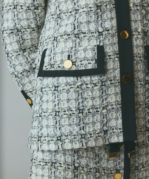 GRACE CONTINENTAL / グレースコンチネンタル その他アウター | トリミングツイードショートコート | 詳細5
