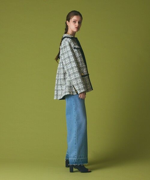 GRACE CONTINENTAL / グレースコンチネンタル その他アウター | トリミングツイードショートコート | 詳細8