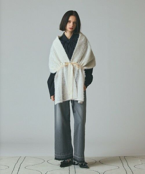 GRACE CONTINENTAL / グレースコンチネンタル マフラー・ショール・スヌード・ストール | フェザーチュールストール | 詳細2