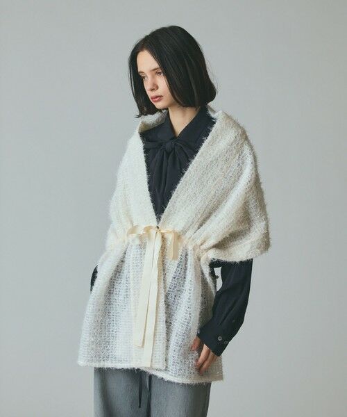 GRACE CONTINENTAL / グレースコンチネンタル マフラー・ショール・スヌード・ストール | フェザーチュールストール | 詳細4