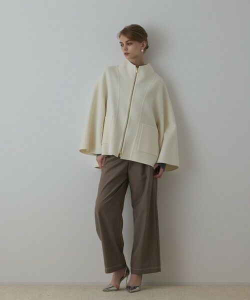 GRACE CONTINENTAL / グレースコンチネンタル ブルゾン | ストール付リバージップブルゾン | 詳細4