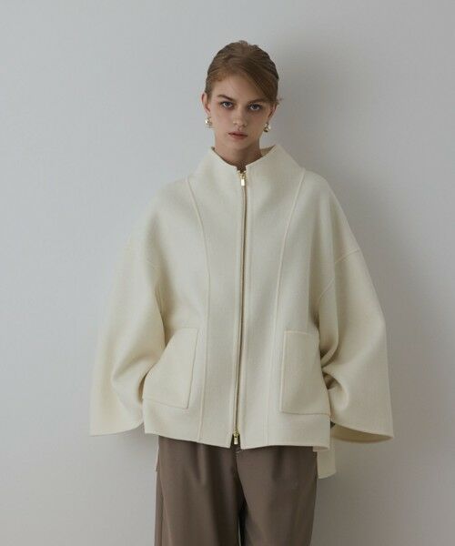 GRACE CONTINENTAL / グレースコンチネンタル ブルゾン | ストール付リバージップブルゾン | 詳細5