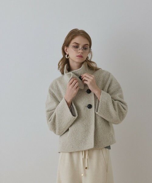 GRACE CONTINENTAL / グレースコンチネンタル その他アウター | アルパカシャギージャケット | 詳細1