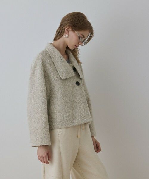 GRACE CONTINENTAL / グレースコンチネンタル その他アウター | アルパカシャギージャケット | 詳細4