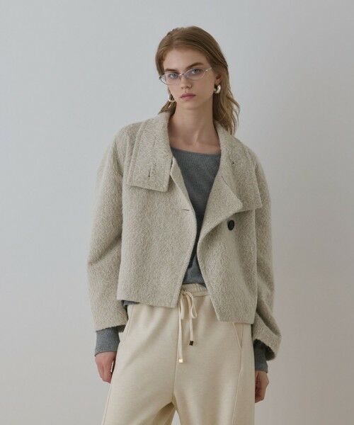 GRACE CONTINENTAL / グレースコンチネンタル その他アウター | アルパカシャギージャケット | 詳細5