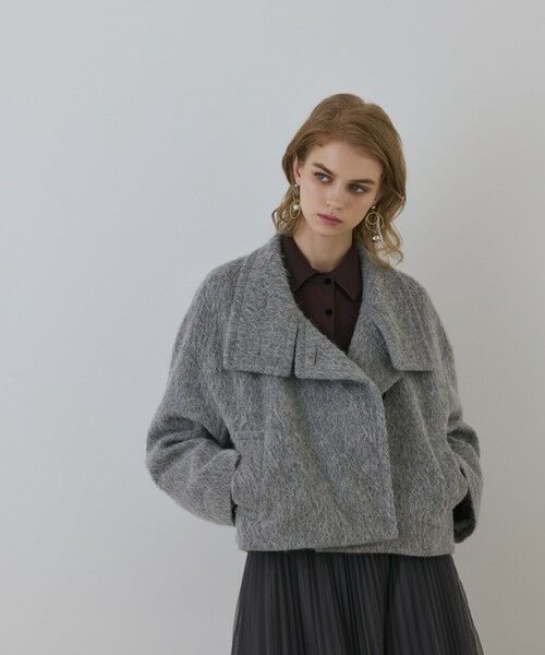 GRACE CONTINENTAL / グレースコンチネンタル その他アウター | アルパカシャギージャケット | 詳細14
