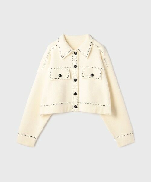 GRACE CONTINENTAL / グレースコンチネンタル ニット・セーター | ステッチニットジャケット | 詳細7