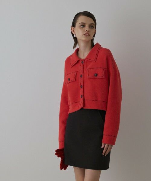 GRACE CONTINENTAL / グレースコンチネンタル ニット・セーター | ステッチニットジャケット | 詳細10