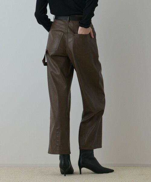 GRACE CONTINENTAL / グレースコンチネンタル その他パンツ | カーブフェイクレザーパンツ | 詳細2