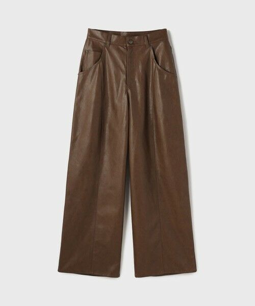 GRACE CONTINENTAL / グレースコンチネンタル その他パンツ | カーブフェイクレザーパンツ | 詳細7