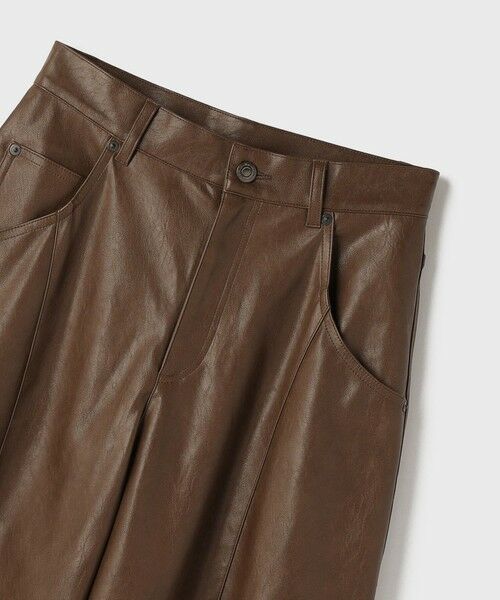 GRACE CONTINENTAL / グレースコンチネンタル その他パンツ | カーブフェイクレザーパンツ | 詳細8