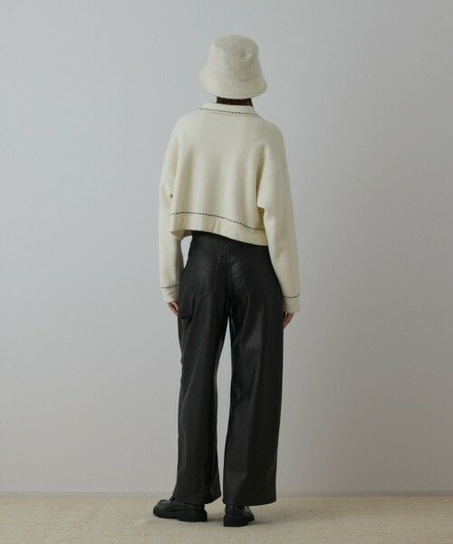 GRACE CONTINENTAL / グレースコンチネンタル その他パンツ | カーブフェイクレザーパンツ | 詳細11