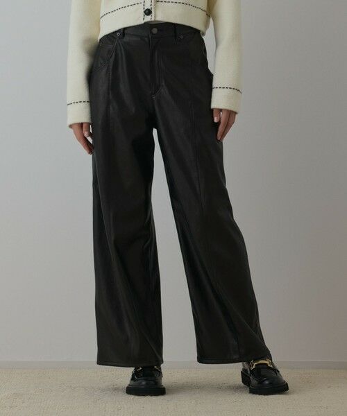 GRACE CONTINENTAL / グレースコンチネンタル その他パンツ | カーブフェイクレザーパンツ | 詳細13