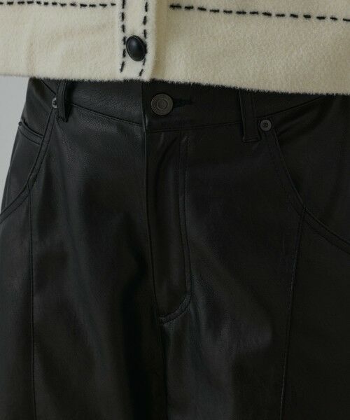GRACE CONTINENTAL / グレースコンチネンタル その他パンツ | カーブフェイクレザーパンツ | 詳細15