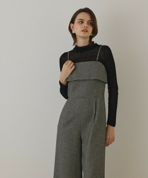GRACE CONTINENTAL / グレースコンチネンタル サロペット・オールインワン | チドリツイードサロペット | 詳細4