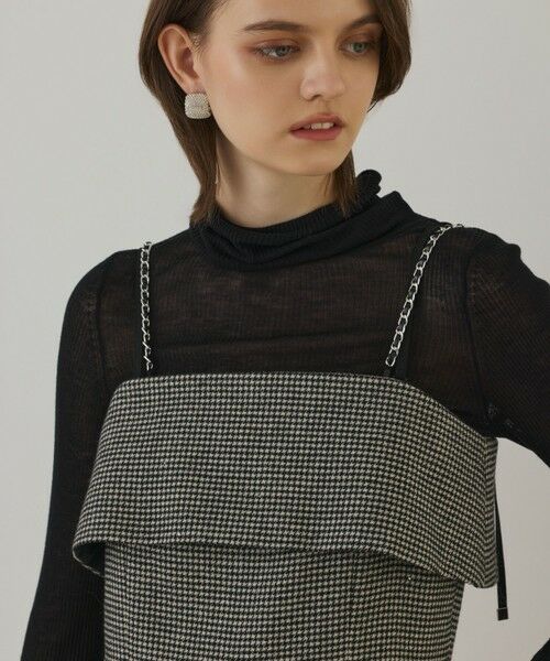 GRACE CONTINENTAL / グレースコンチネンタル サロペット・オールインワン | チドリツイードサロペット | 詳細9