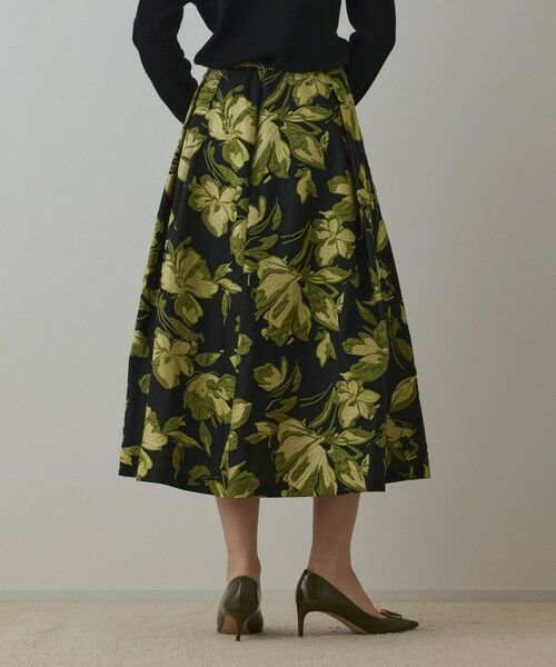 GRACE CONTINENTAL / グレースコンチネンタル ロング・マキシ丈スカート | ラメフラワージャガードスカート | 詳細7