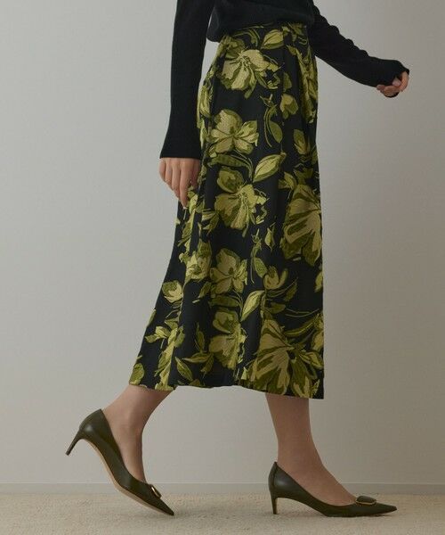 GRACE CONTINENTAL / グレースコンチネンタル ロング・マキシ丈スカート | ラメフラワージャガードスカート | 詳細8