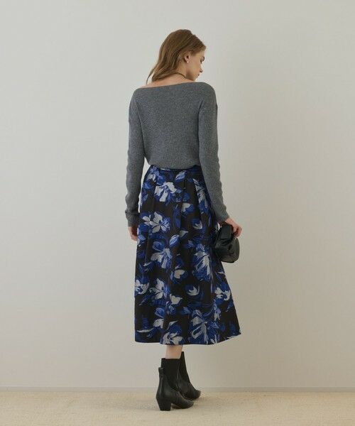 GRACE CONTINENTAL / グレースコンチネンタル ロング・マキシ丈スカート | ラメフラワージャガードスカート | 詳細15