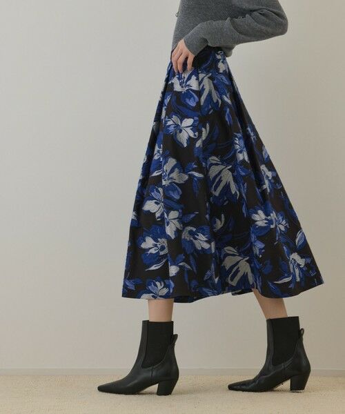 GRACE CONTINENTAL / グレースコンチネンタル ロング・マキシ丈スカート | ラメフラワージャガードスカート | 詳細17