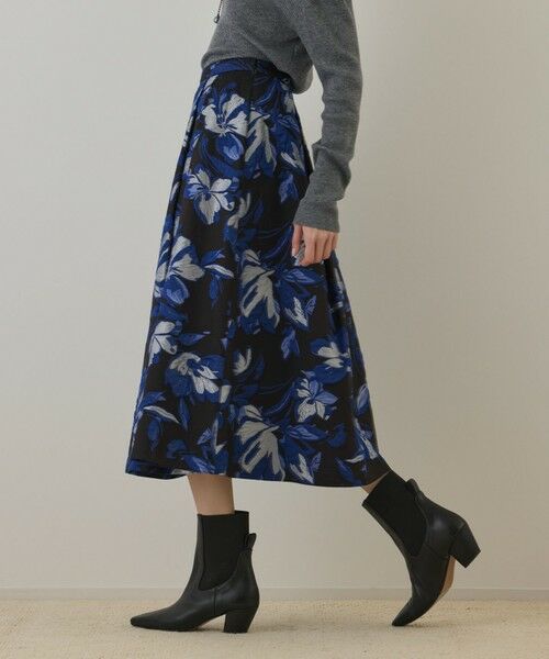 GRACE CONTINENTAL / グレースコンチネンタル ロング・マキシ丈スカート | ラメフラワージャガードスカート | 詳細18