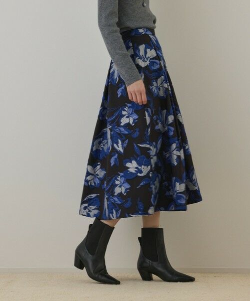 GRACE CONTINENTAL / グレースコンチネンタル ロング・マキシ丈スカート | ラメフラワージャガードスカート | 詳細20