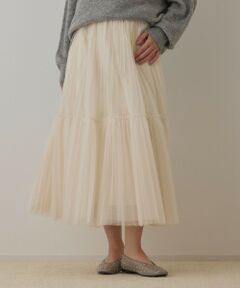 GRACE CONTINENTAL / グレースコンチネンタル ロング・マキシ丈スカート | チュールティアードスカート