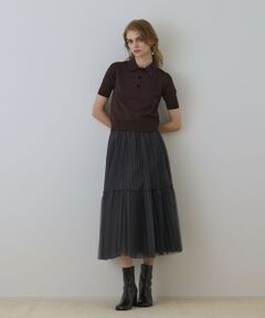 GRACE CONTINENTAL / グレースコンチネンタル ロング・マキシ丈スカート | チュールティアードスカート