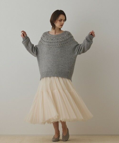 GRACE CONTINENTAL / グレースコンチネンタル ロング・マキシ丈スカート | チュールティアードスカート | 詳細2