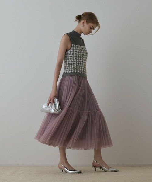 GRACE CONTINENTAL / グレースコンチネンタル ロング・マキシ丈スカート | チュールティアードスカート | 詳細7