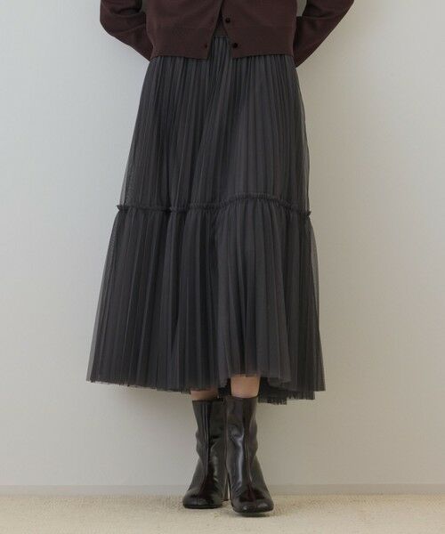 GRACE CONTINENTAL / グレースコンチネンタル ロング・マキシ丈スカート | チュールティアードスカート | 詳細12