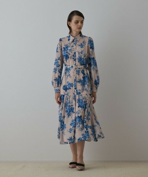 GRACE CONTINENTAL / グレースコンチネンタル ロング・マキシ丈ワンピース | ブーケフラワープリントワンピース | 詳細1