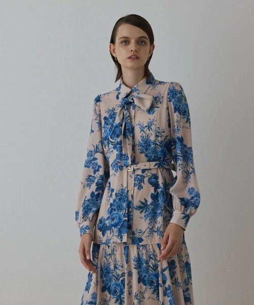 GRACE CONTINENTAL / グレースコンチネンタル ロング・マキシ丈ワンピース | ブーケフラワープリントワンピース | 詳細3