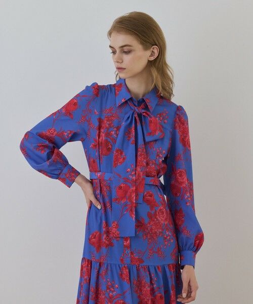 GRACE CONTINENTAL / グレースコンチネンタル ロング・マキシ丈ワンピース | ブーケフラワープリントワンピース | 詳細15