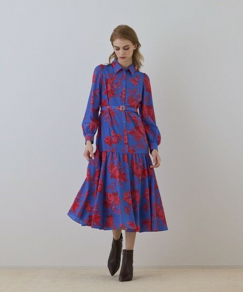 GRACE CONTINENTAL / グレースコンチネンタル ロング・マキシ丈ワンピース | ブーケフラワープリントワンピース | 詳細16