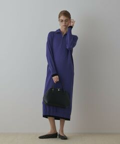 GRACE CONTINENTAL / グレースコンチネンタル ロング・マキシ丈ワンピース | バイカラーストレートニットワンピース