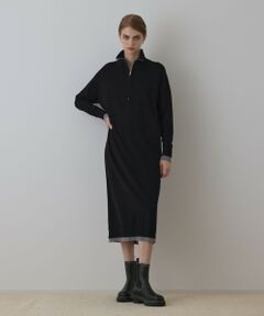 GRACE CONTINENTAL / グレースコンチネンタル ロング・マキシ丈ワンピース | バイカラーストレートニットワンピース