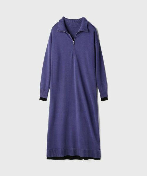GRACE CONTINENTAL / グレースコンチネンタル ロング・マキシ丈ワンピース | バイカラーストレートニットワンピース | 詳細5