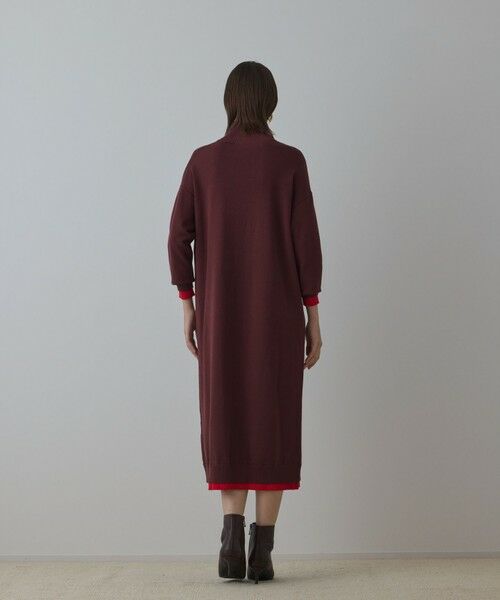 GRACE CONTINENTAL / グレースコンチネンタル ロング・マキシ丈ワンピース | バイカラーストレートニットワンピース | 詳細8