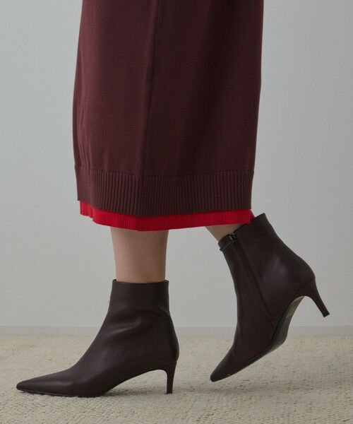 GRACE CONTINENTAL / グレースコンチネンタル ロング・マキシ丈ワンピース | バイカラーストレートニットワンピース | 詳細15